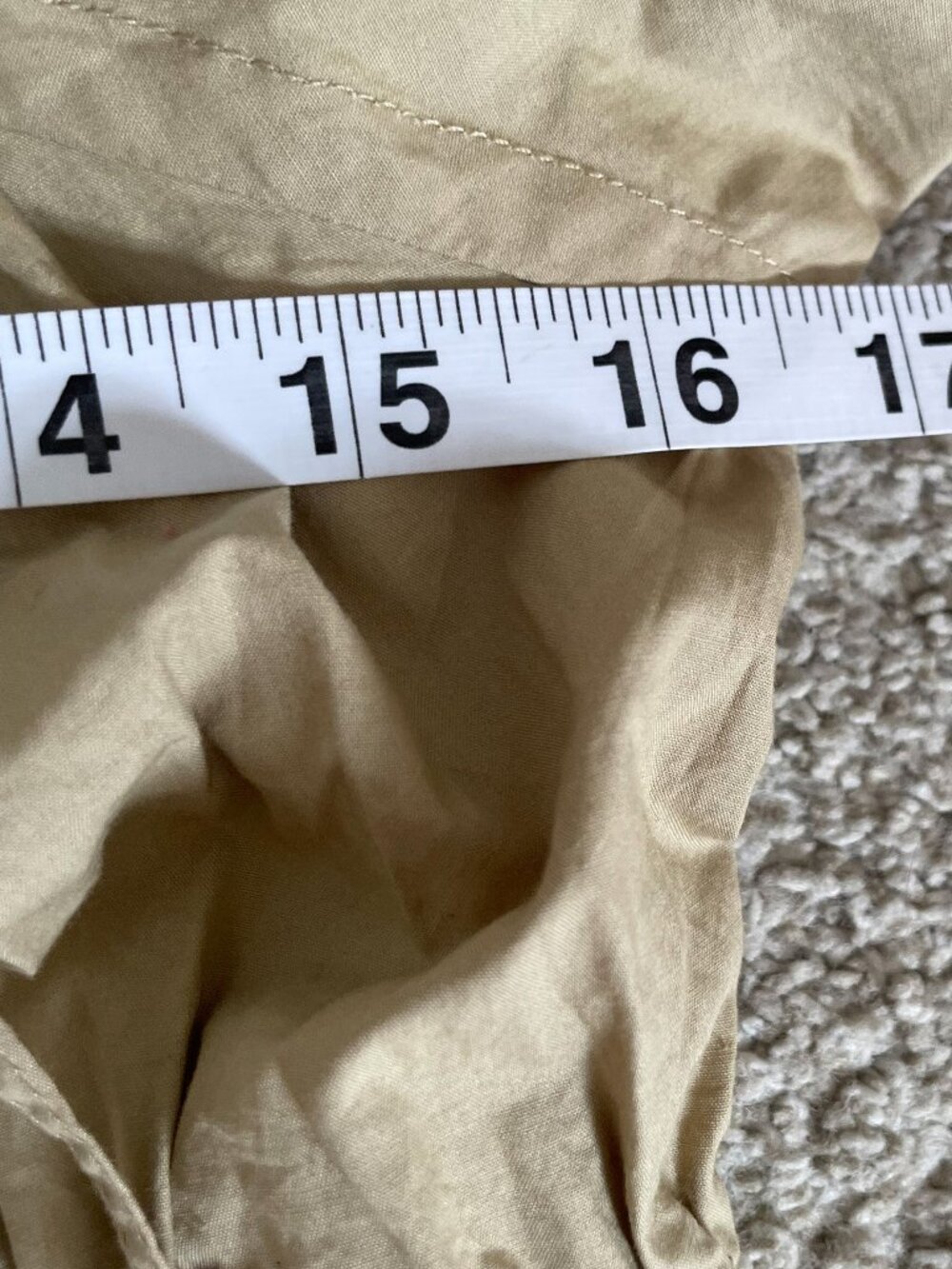 ULLA JOHNSON Amalie Jumpsuit Beige Khaki Cotton Poplin Tan, Size 8 - Picture 12 of 13